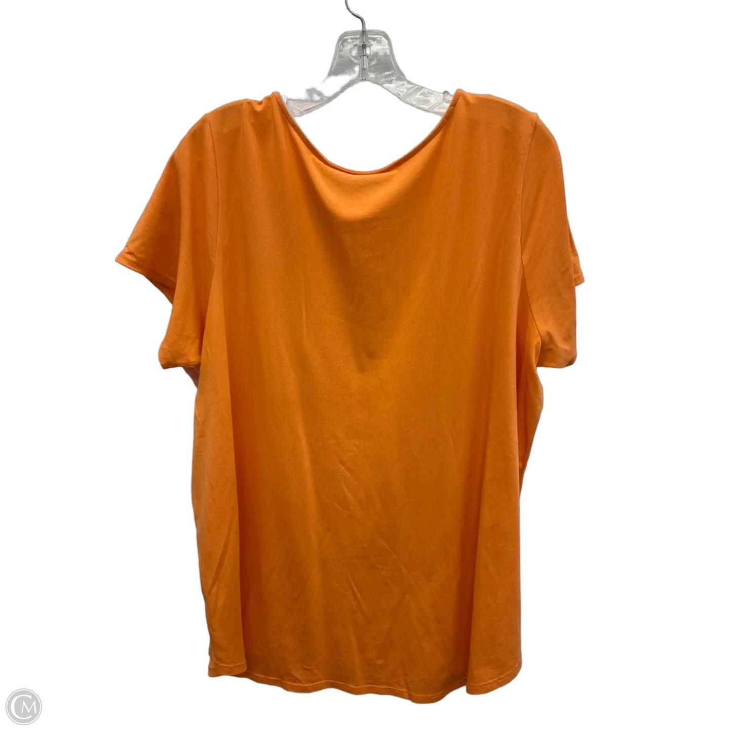 Top Short Sleeve By Tahari In Orange, Size: 2x