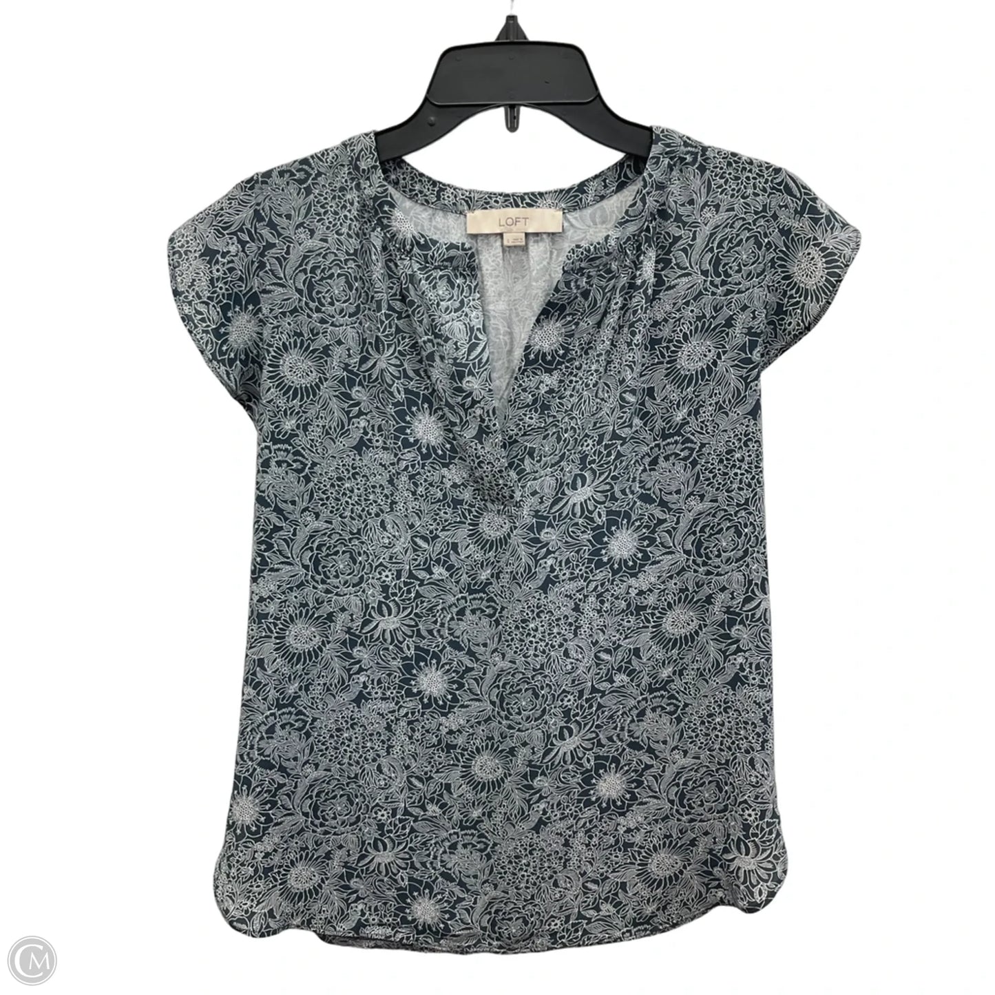 Top Sleeveless By Loft In Blue, Size: S