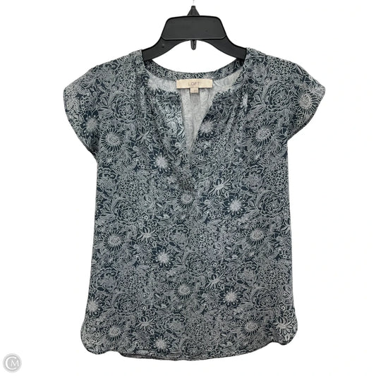 Top Sleeveless By Loft In Blue, Size: S