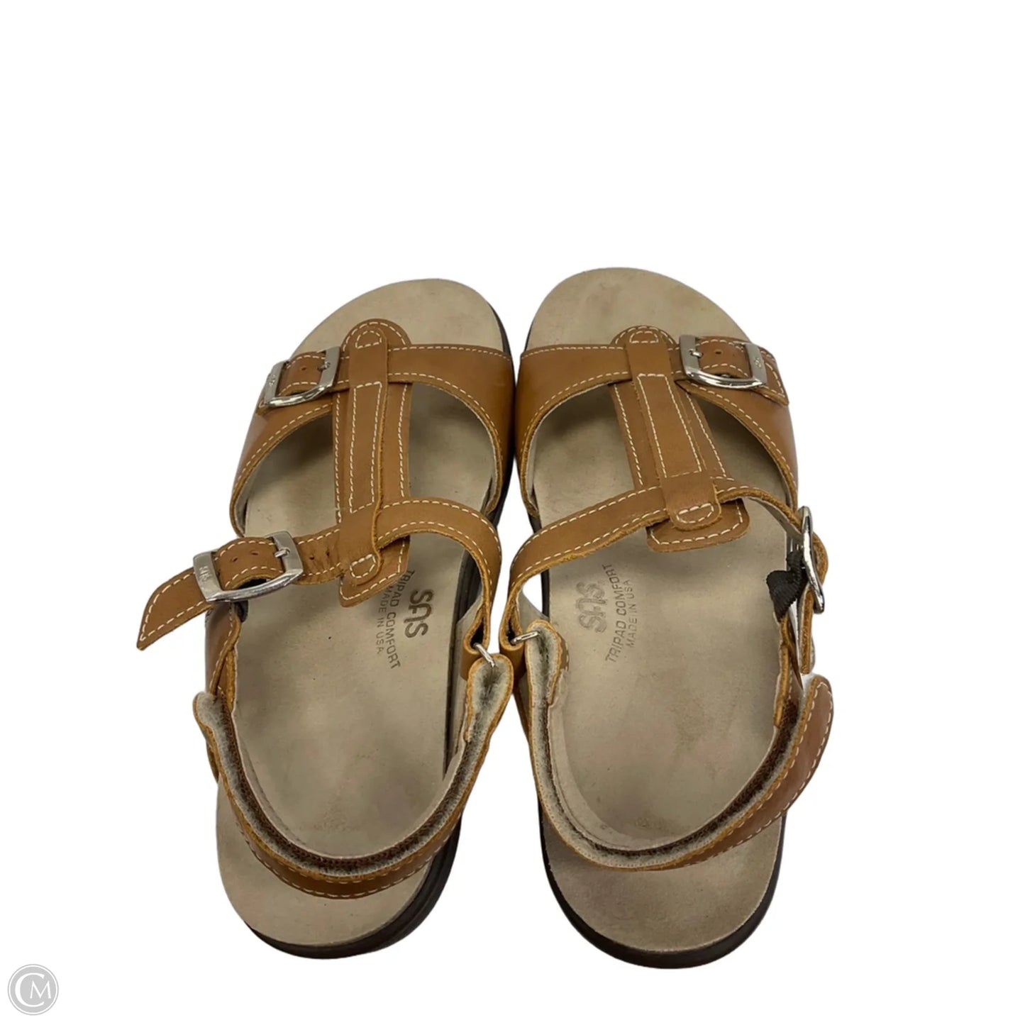 Sandals Flats By Sas In Brown, Size: 9.5