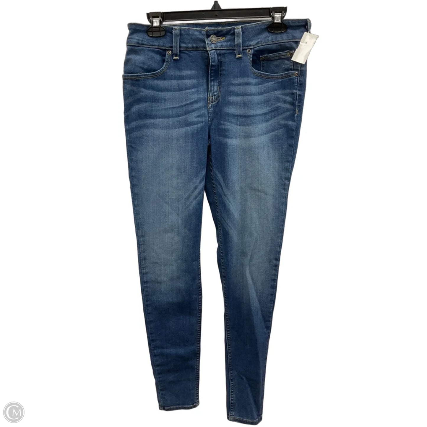 Jeans Skinny By Harley Davidson In Blue Denim, Size: 8