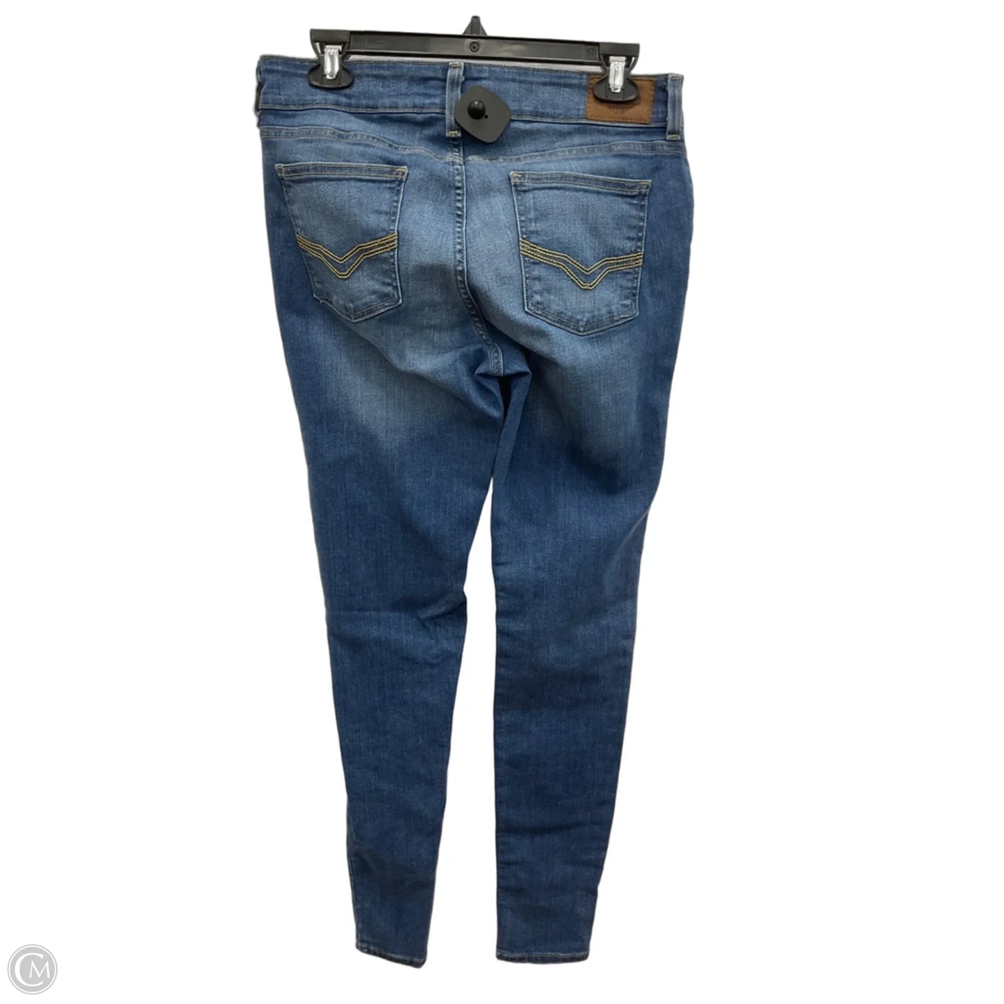 Jeans Skinny By Harley Davidson In Blue Denim, Size: 8