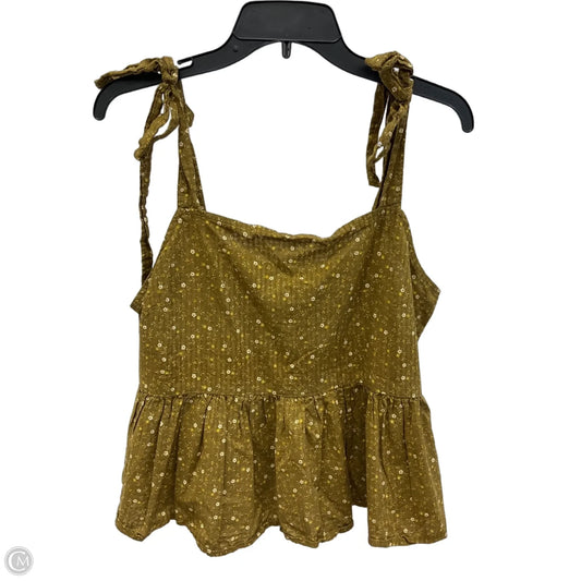 Top Sleeveless By Madewell In Green, Size: L