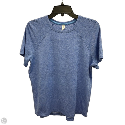 Athletic Top Short Sleeve By Lululemon In Blue, Size: M