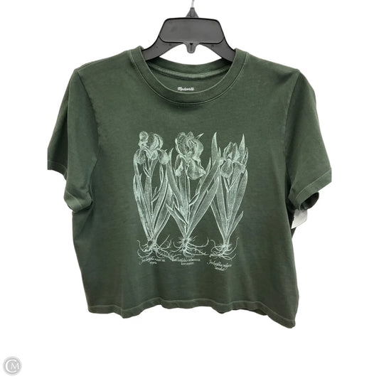 Top Short Sleeve By Madewell In Green, Size: M