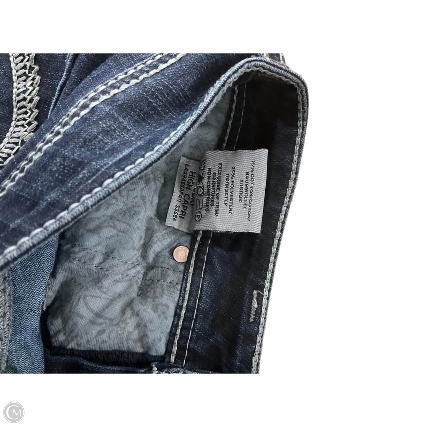 Jeans Skinny By Silver In Blue Denim, Size: 8