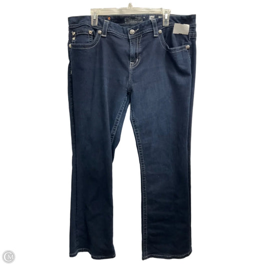 Jeans Boot Cut By Miss Me In Blue Denim, Size: 20