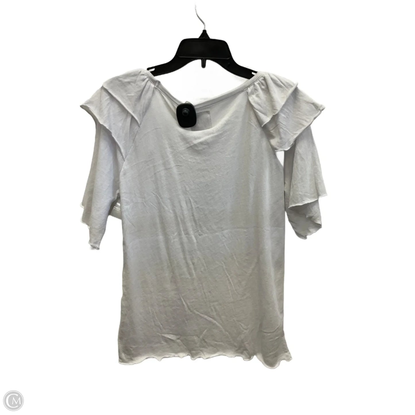 Top Short Sleeve By Chaser In White, Size: M