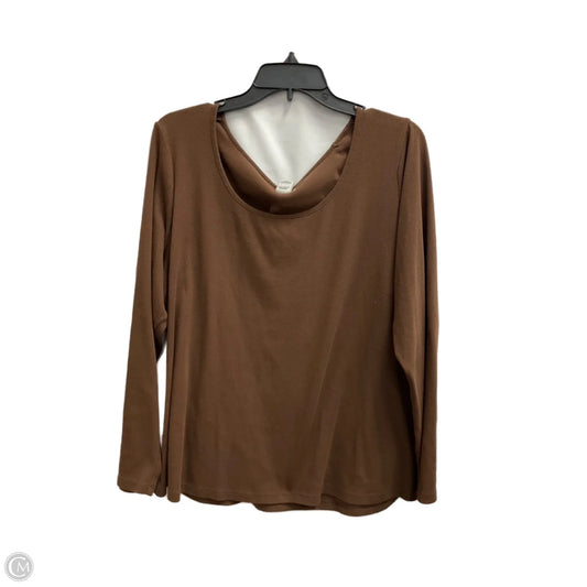 Top Long Sleeve By Old Navy In Brown, Size: 3x