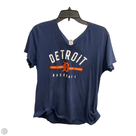 Top Short Sleeve By Cmc In Blue, Size: Xl