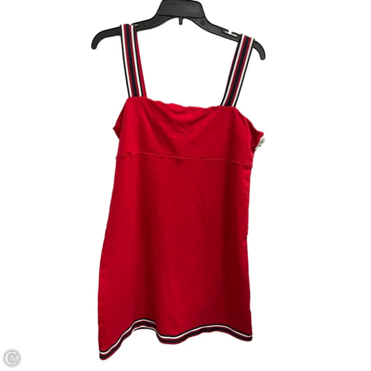 Dress Casual Midi By Tommy Hilfiger In Red, Size: L
