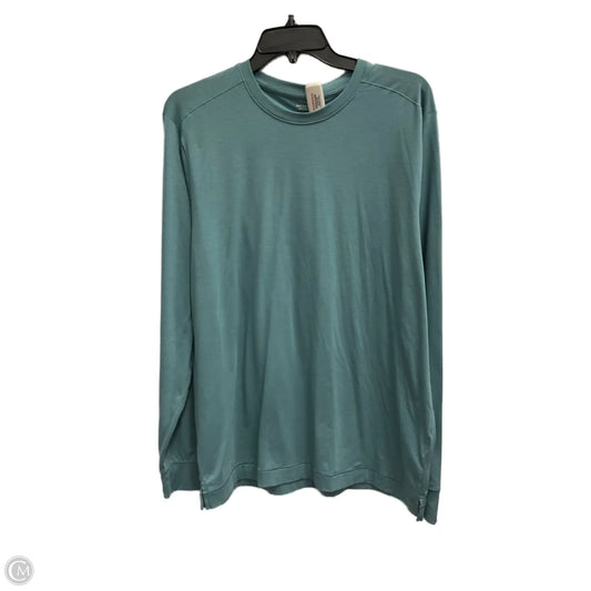 Athletic Top Long Sleeve Crewneck By Old Navy In Blue, Size: L