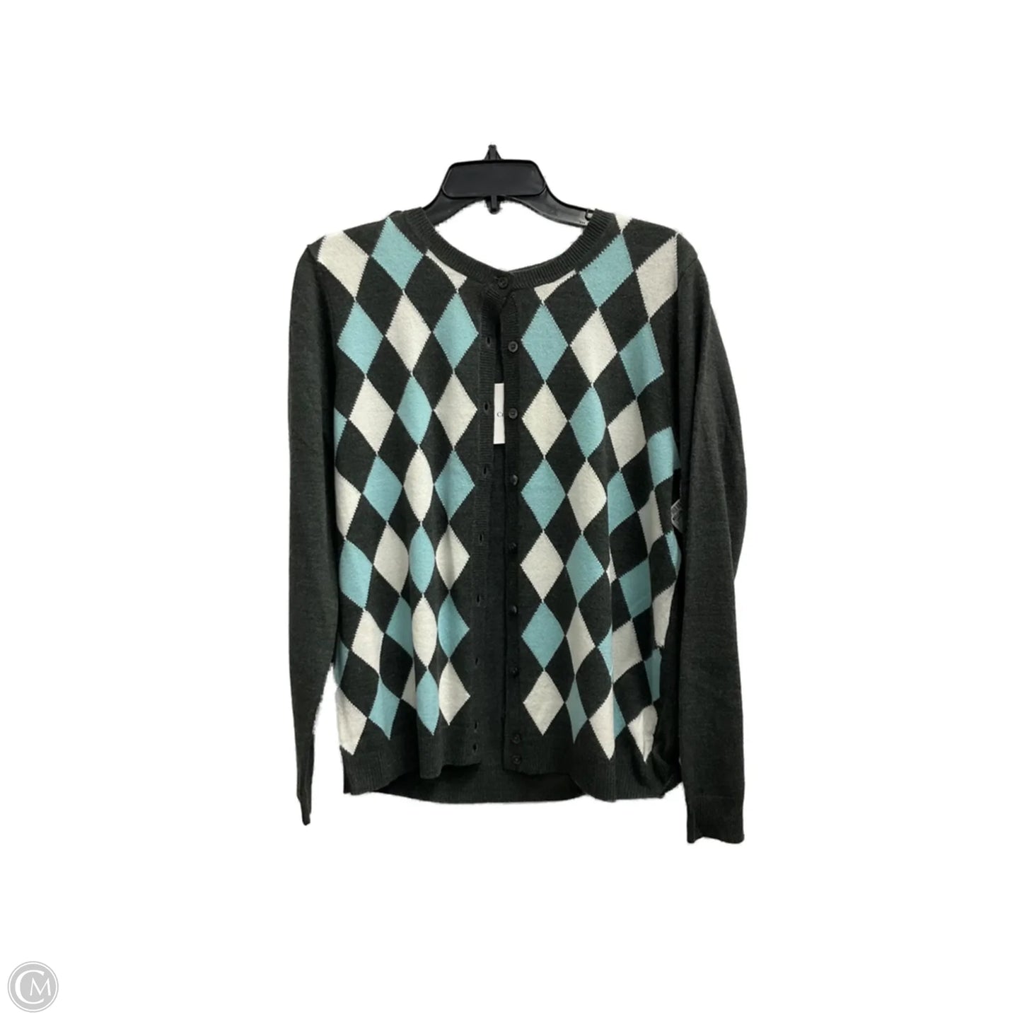 Cardigan By Croft And Barrow In Grey, Size: Lp