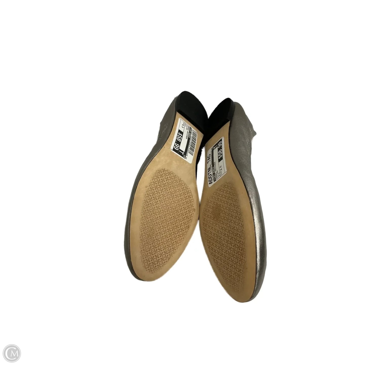 Shoes Designer By Tory Burch In Silver, Size: 8.5