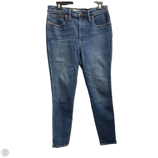 Jeans Skinny By Madewell In Blue, Size: 10