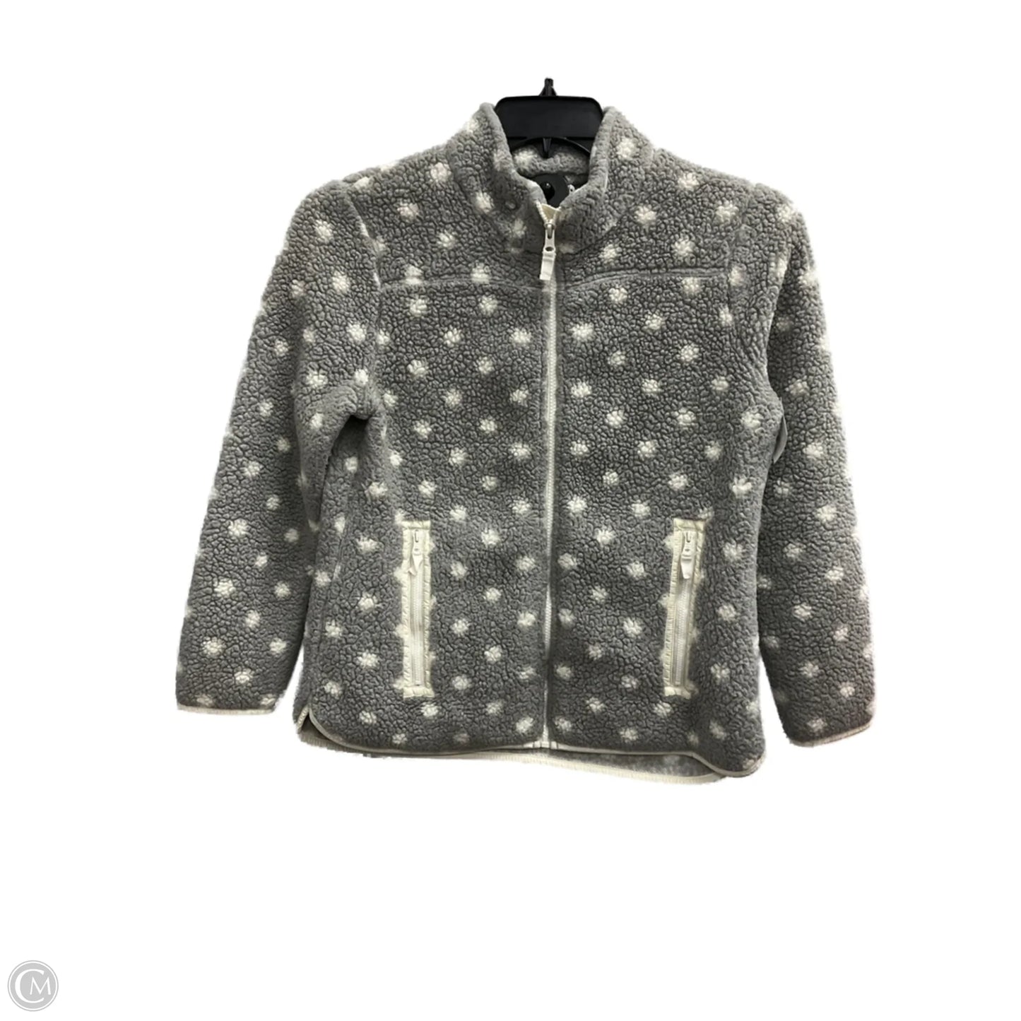 Jacket Faux Fur & Sherpa By Talbots In Grey, Size: Sp