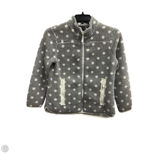 Jacket Faux Fur & Sherpa By Talbots In Grey, Size: Sp