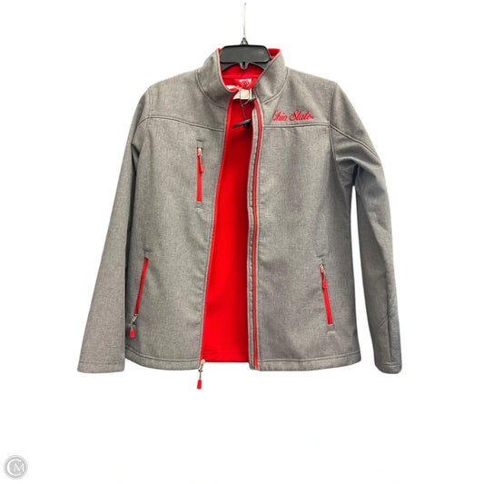 Athletic Jacket By Cmc In Grey, Size: S