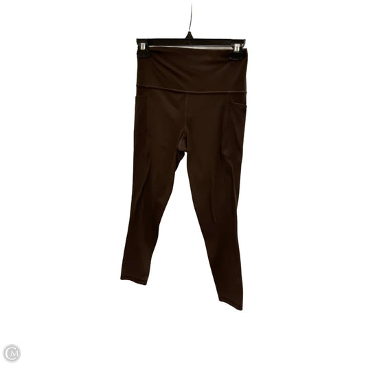 Athletic Leggings By Athleta In Brown, Size: S