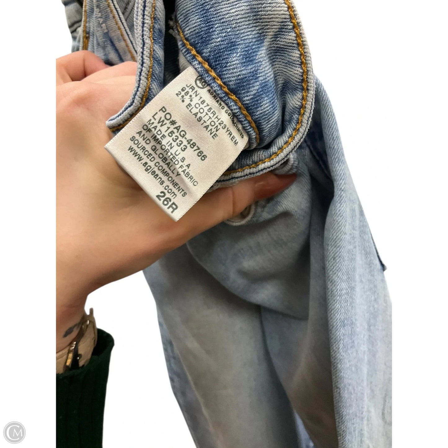 Jeans Straight By Ag Jeans In Blue, Size: 2