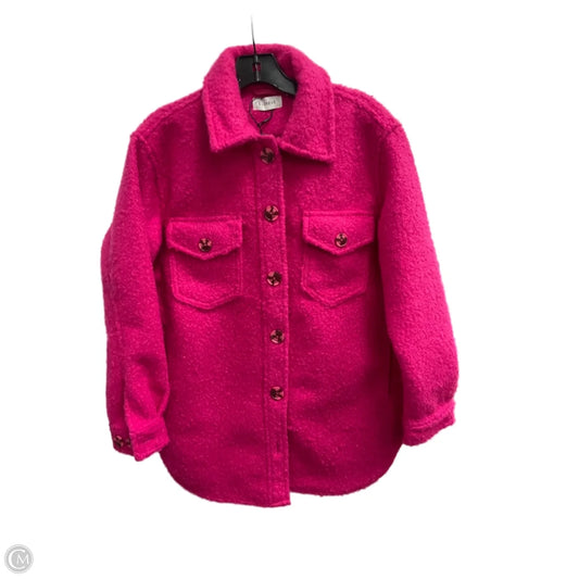 Jacket Faux Fur & Sherpa By Evereve In Pink, Size: S