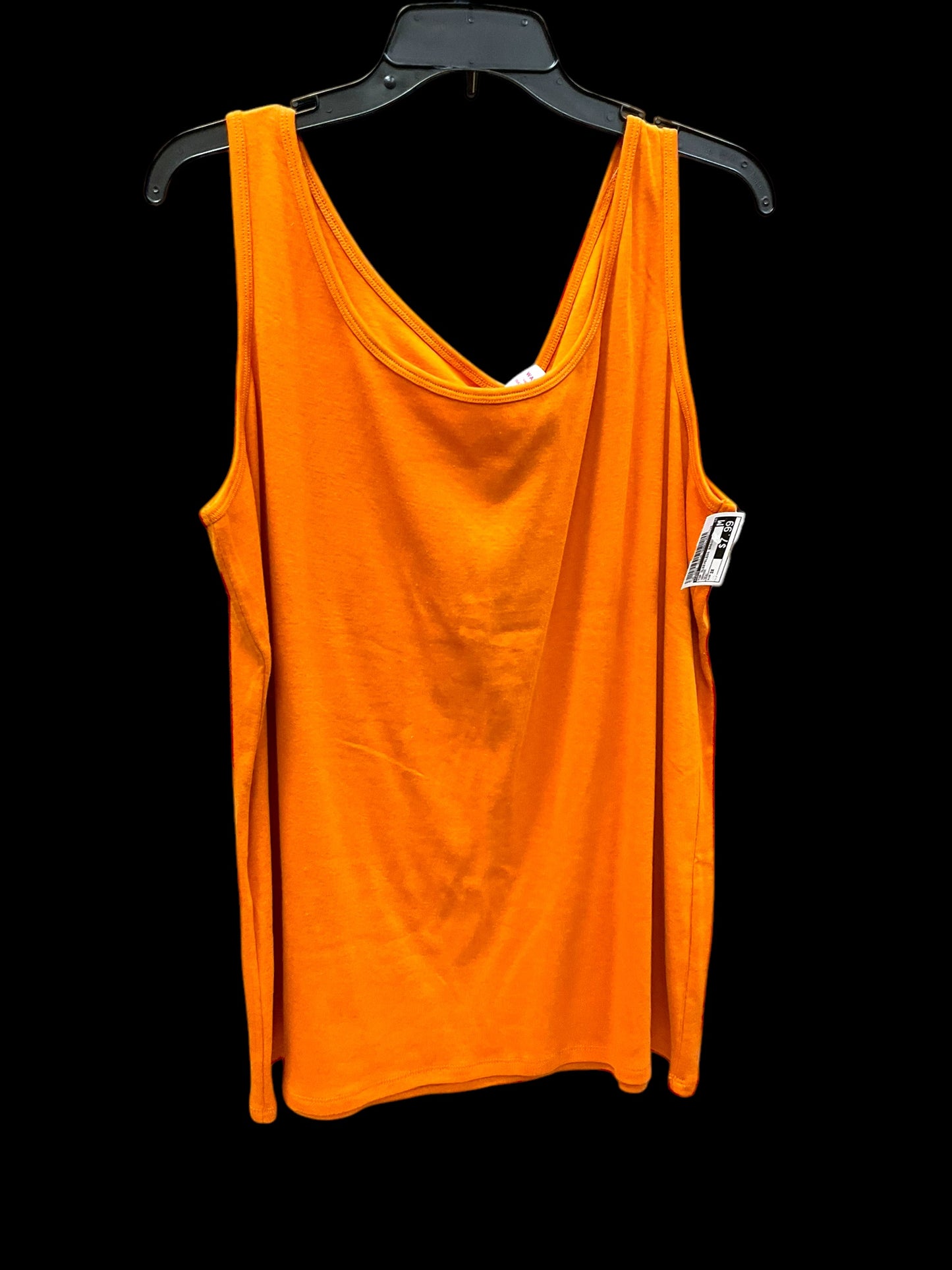 Top Sleeveless Basic By Cato In Orange, Size: 3x