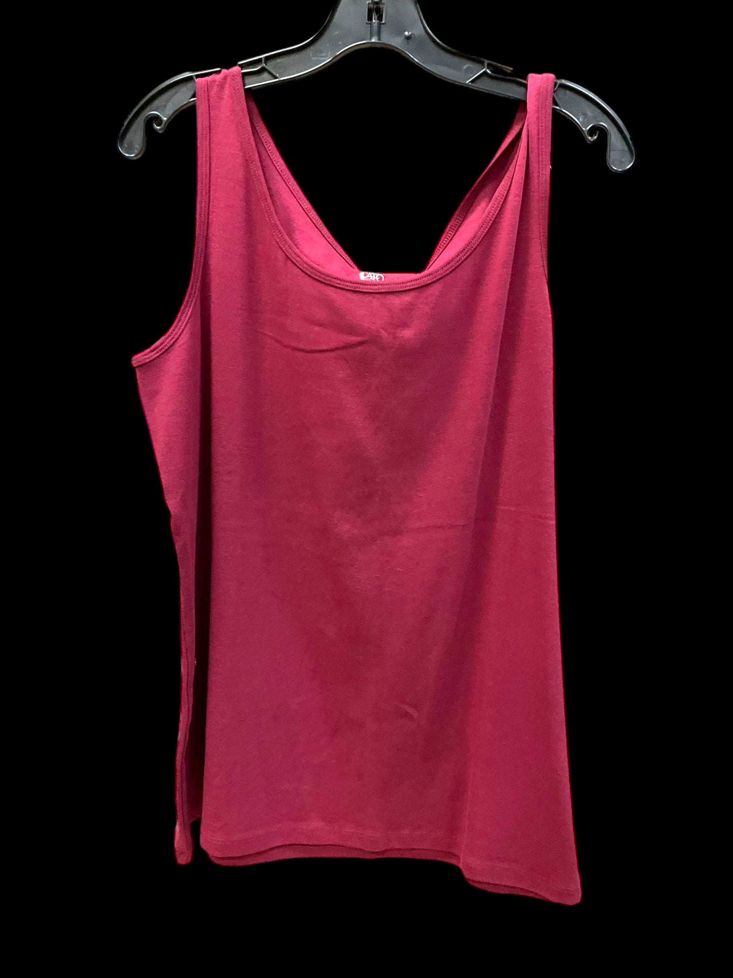 Top Sleeveless Basic By Cato In Red, Size: 2x