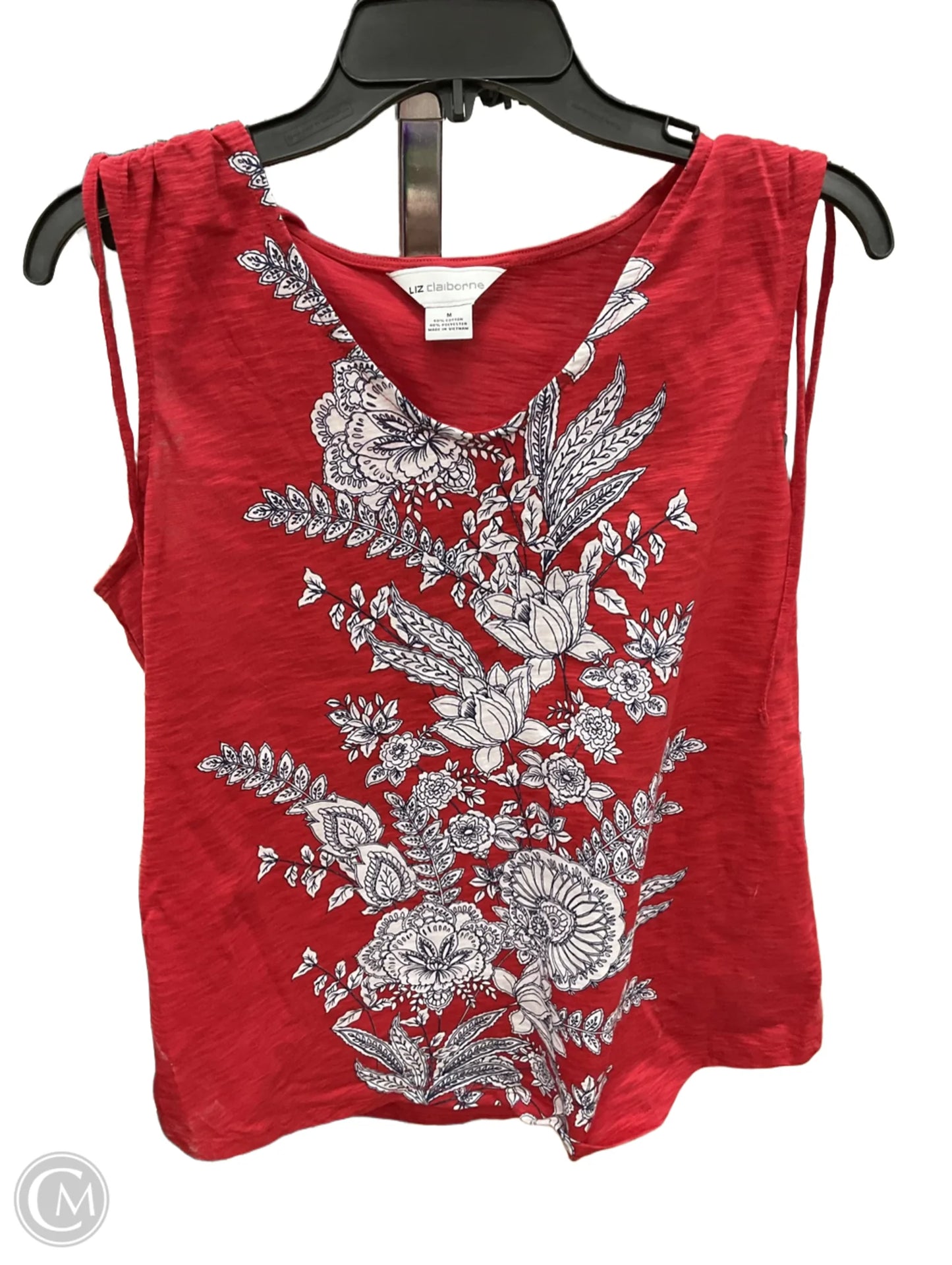 Top Sleeveless By Liz Claiborne In Red, Size: M