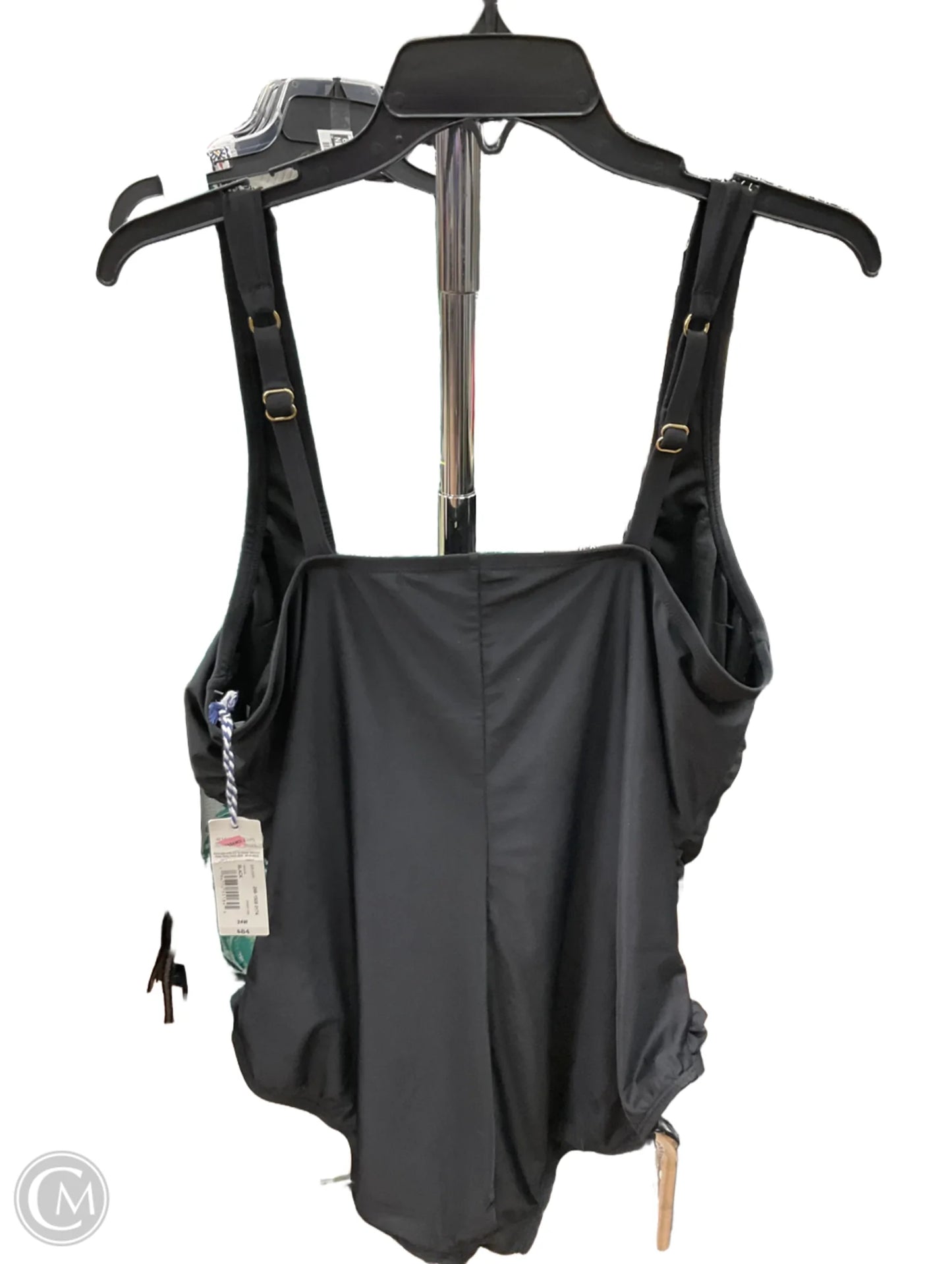 Swimsuit By Clothes Mentor In Black, Size: 3x