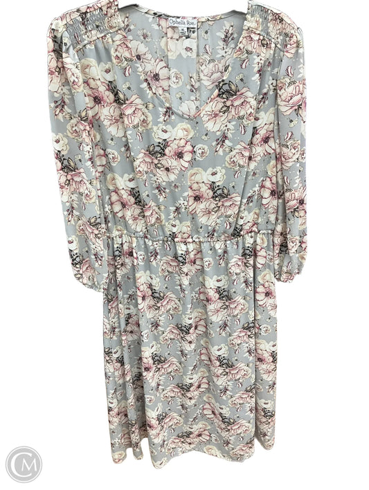 Dress Casual Midi By Ophelia Roe In Floral Print, Size: Xl