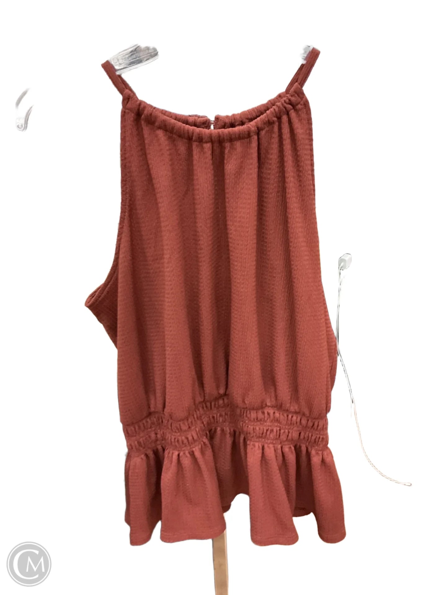 Top Sleeveless By Nine West In Brown, Size: Xl