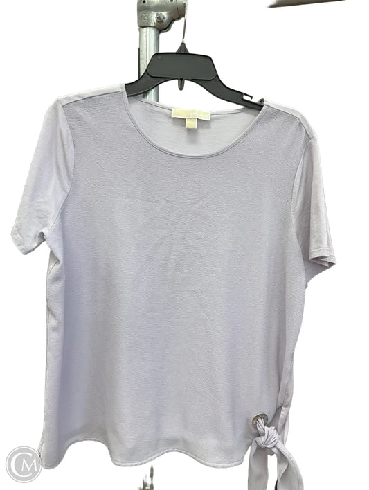 Top Short Sleeve By Michael By Michael Kors In Purple, Size: L