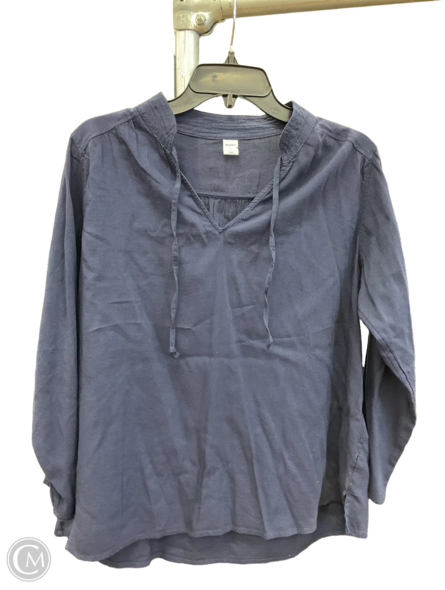 Top Long Sleeve By Old Navy In Navy, Size: S