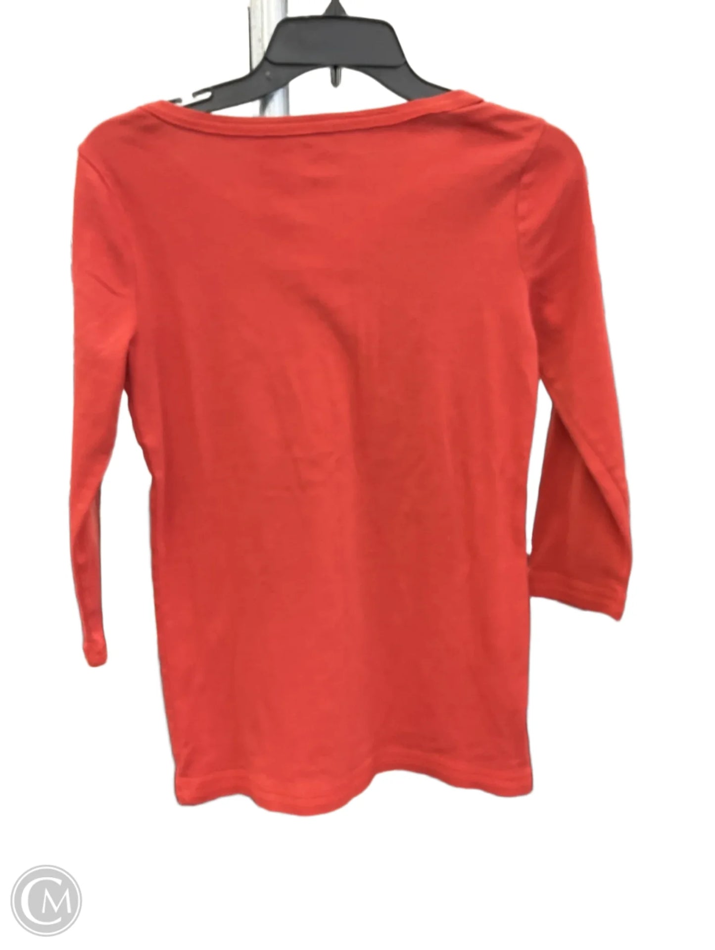 Top 3/4 Sleeve By Eddie Bauer In Orange, Size: M