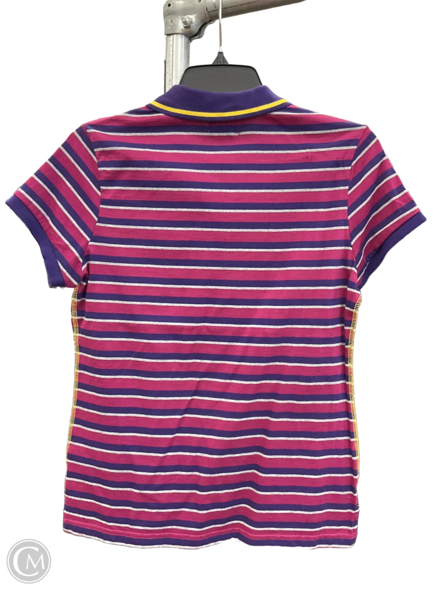 Top Short Sleeve By Us Polo Assoc In Striped Pattern, Size: L