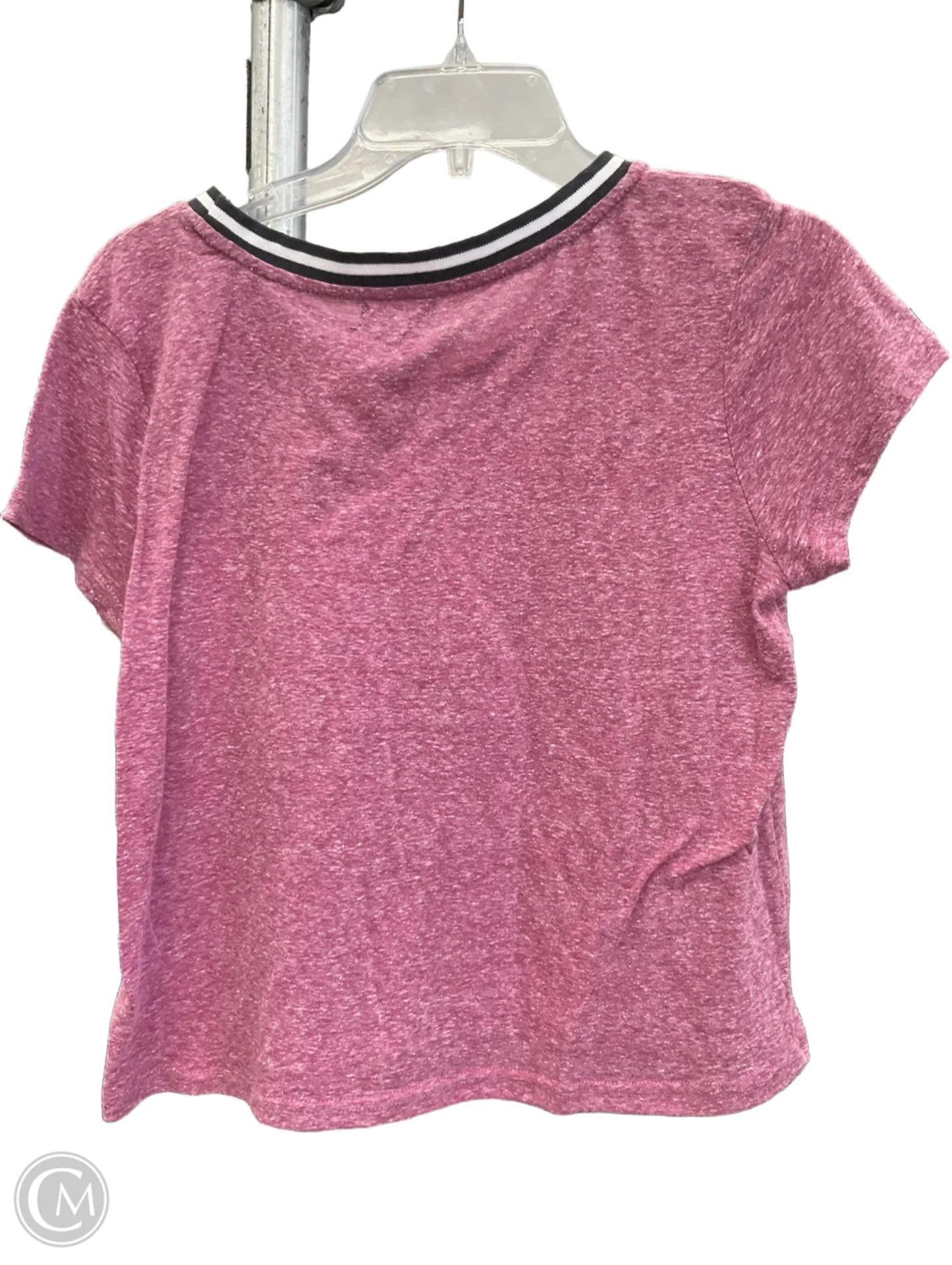 Top Short Sleeve By Us Polo Assoc In Pink, Size: L