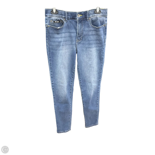 Jeans Skinny By Dkny In Blue Denim, Size: 10