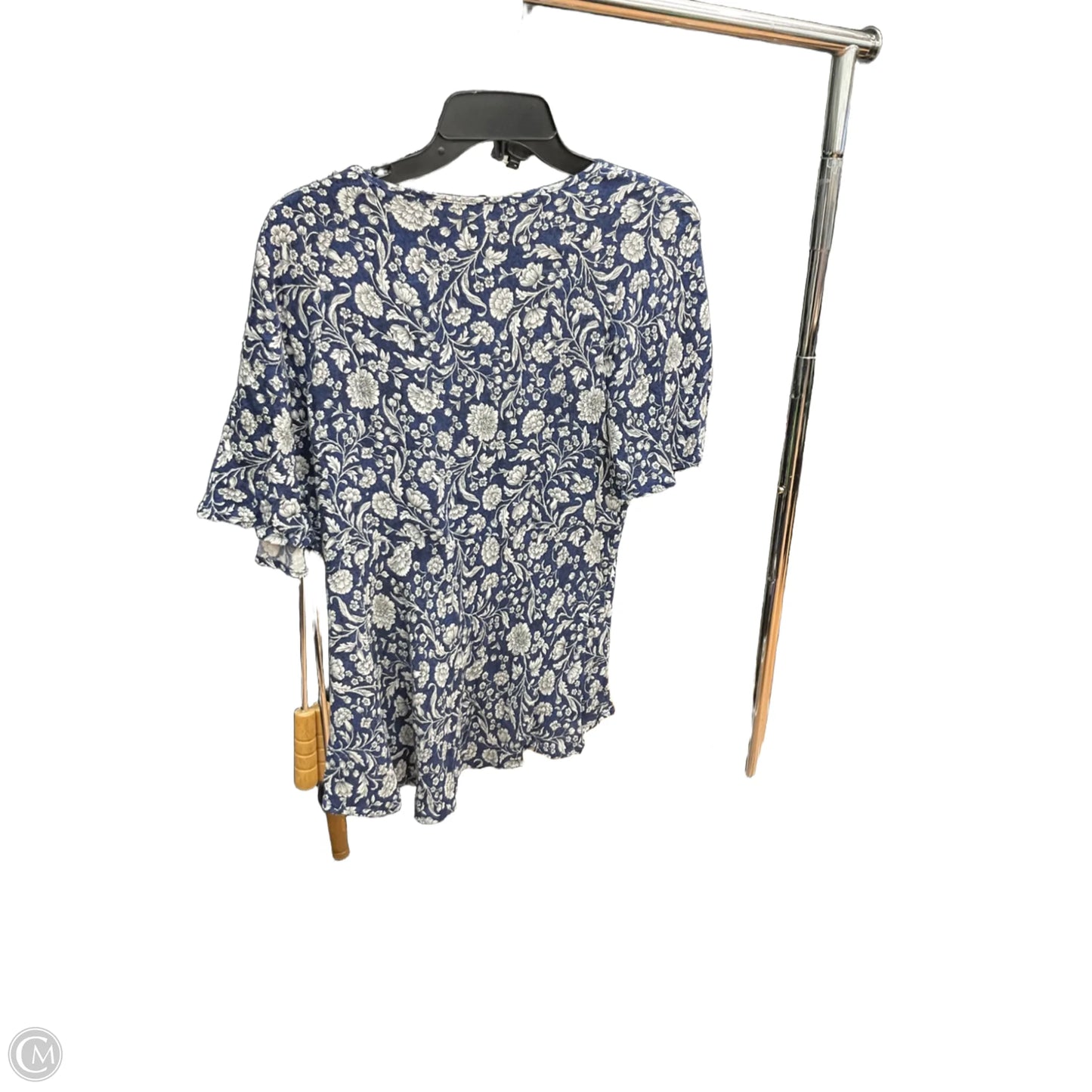 Top Short Sleeve By Cynthia Rowley In Blue, Size: M