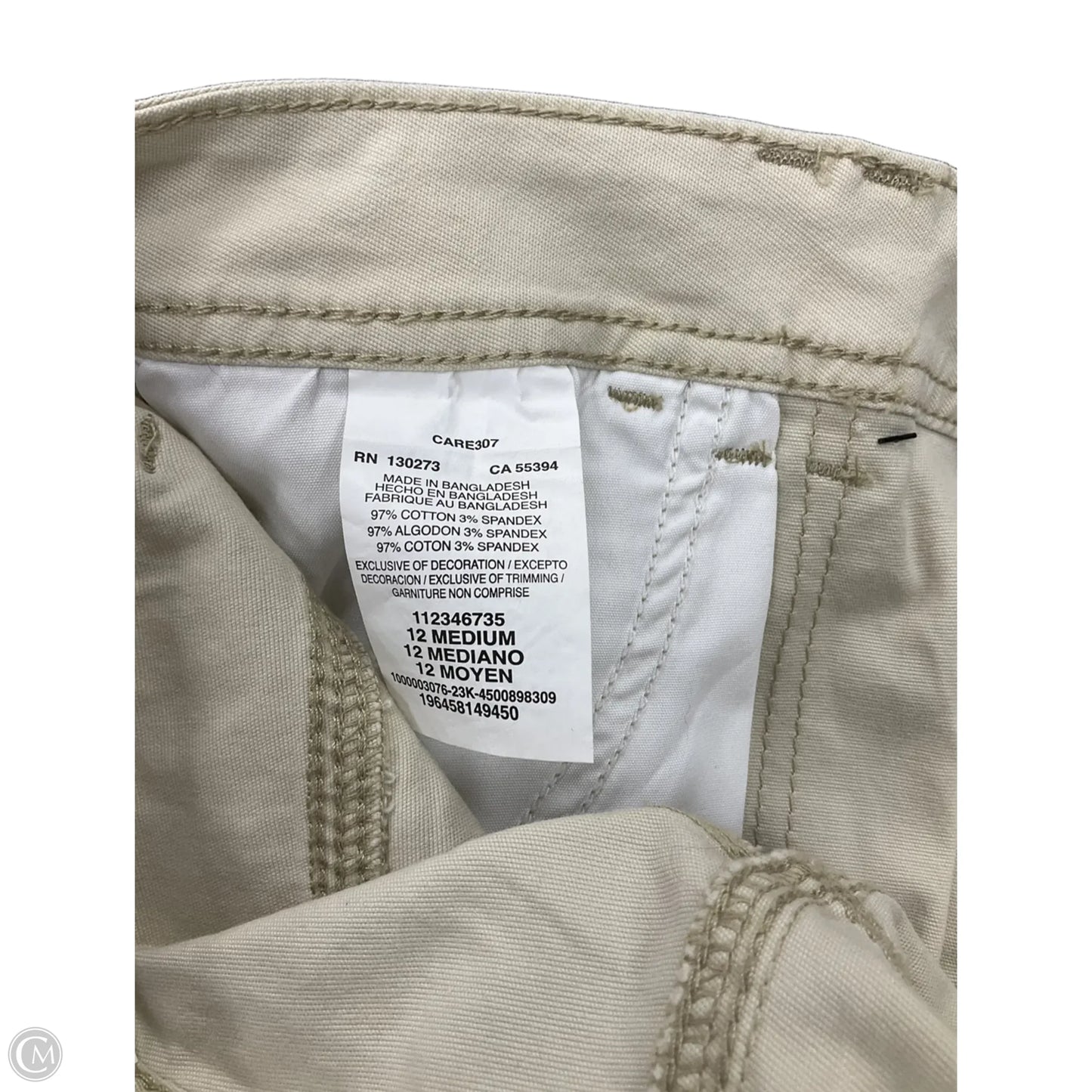 Shorts By Lee In Tan, Size: L