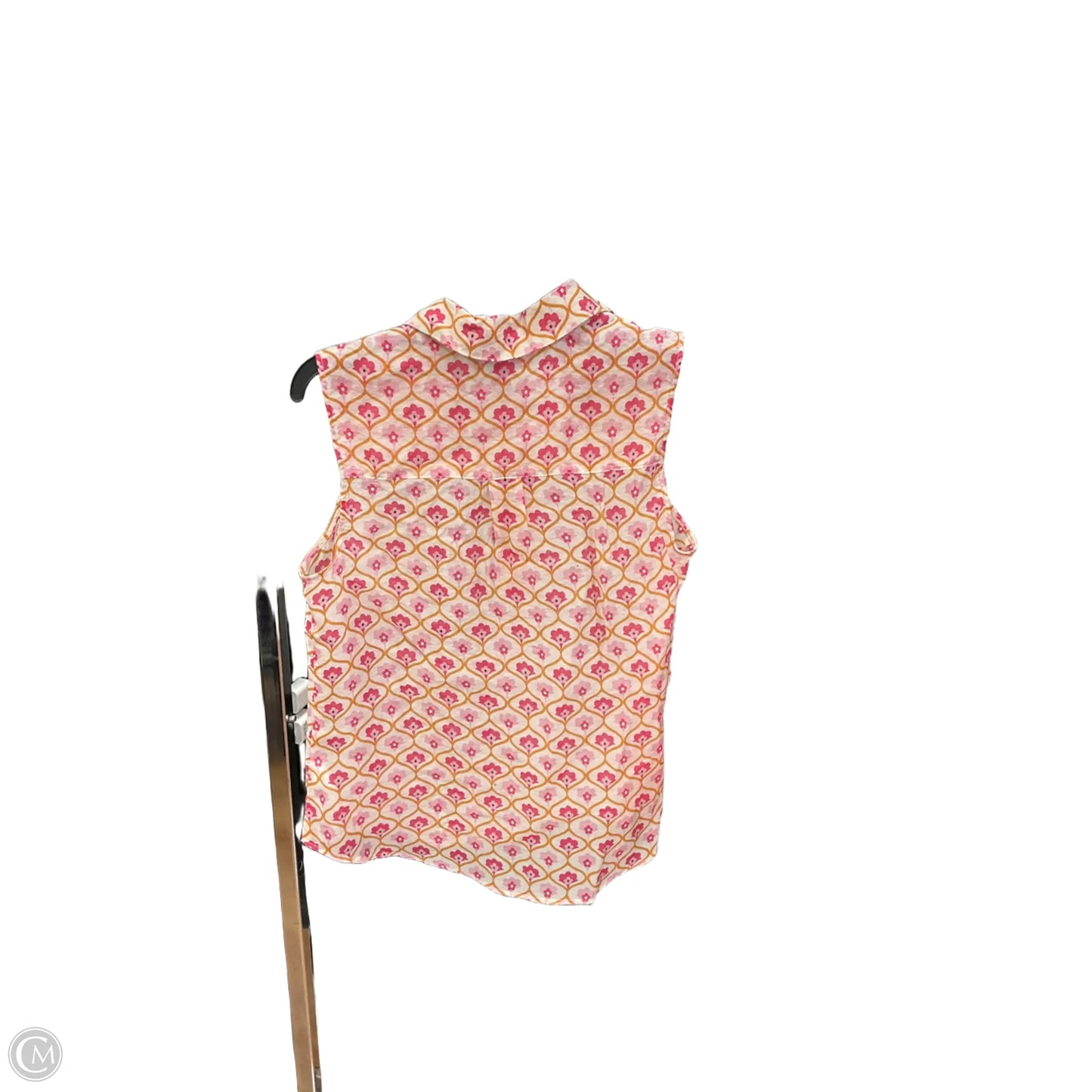 Top Sleeveless By Cabi In Floral Print, Size: S