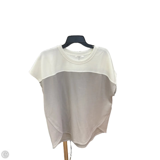 Top Sleeveless By Cable And Gauge In Grey & White, Size: Xl