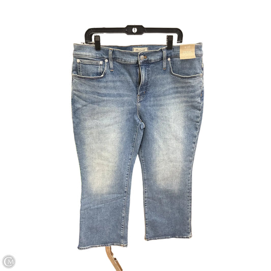 Jeans Boot Cut By Madewell In Blue Denim, Size: 16