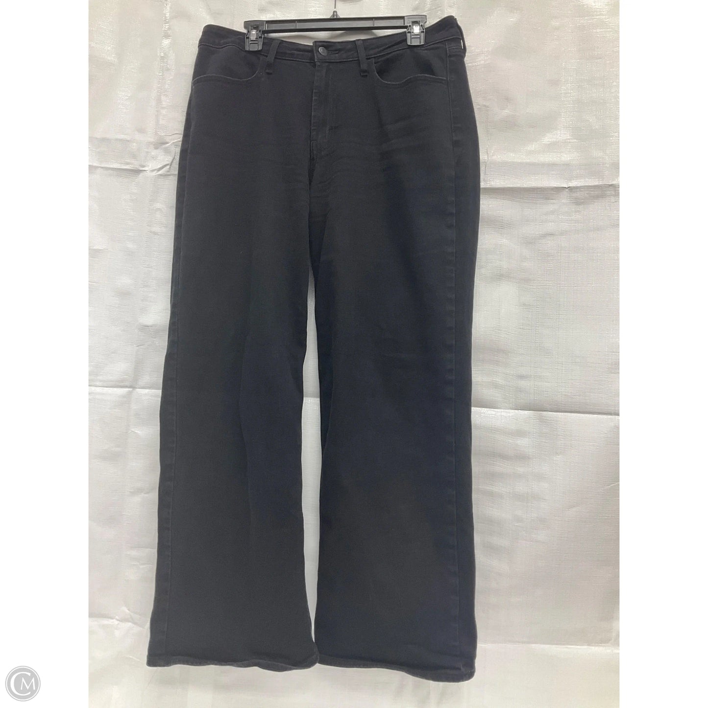 Jeans Wide Leg By Old Navy In Black Denim, Size: 12