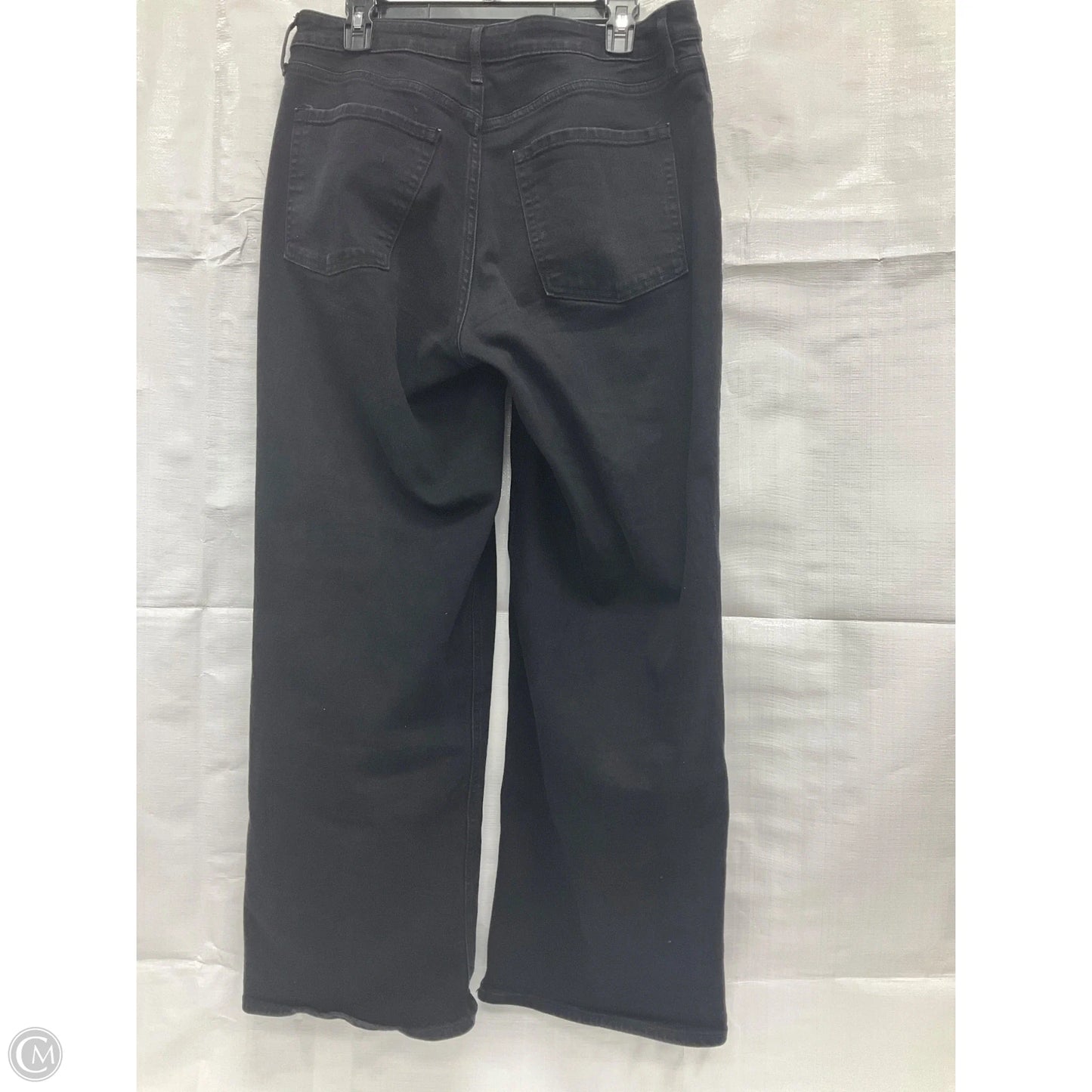 Jeans Wide Leg By Old Navy In Black Denim, Size: 12