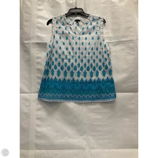 Top Short Sleeve By Talbots In Blue & Green, Size: Lp