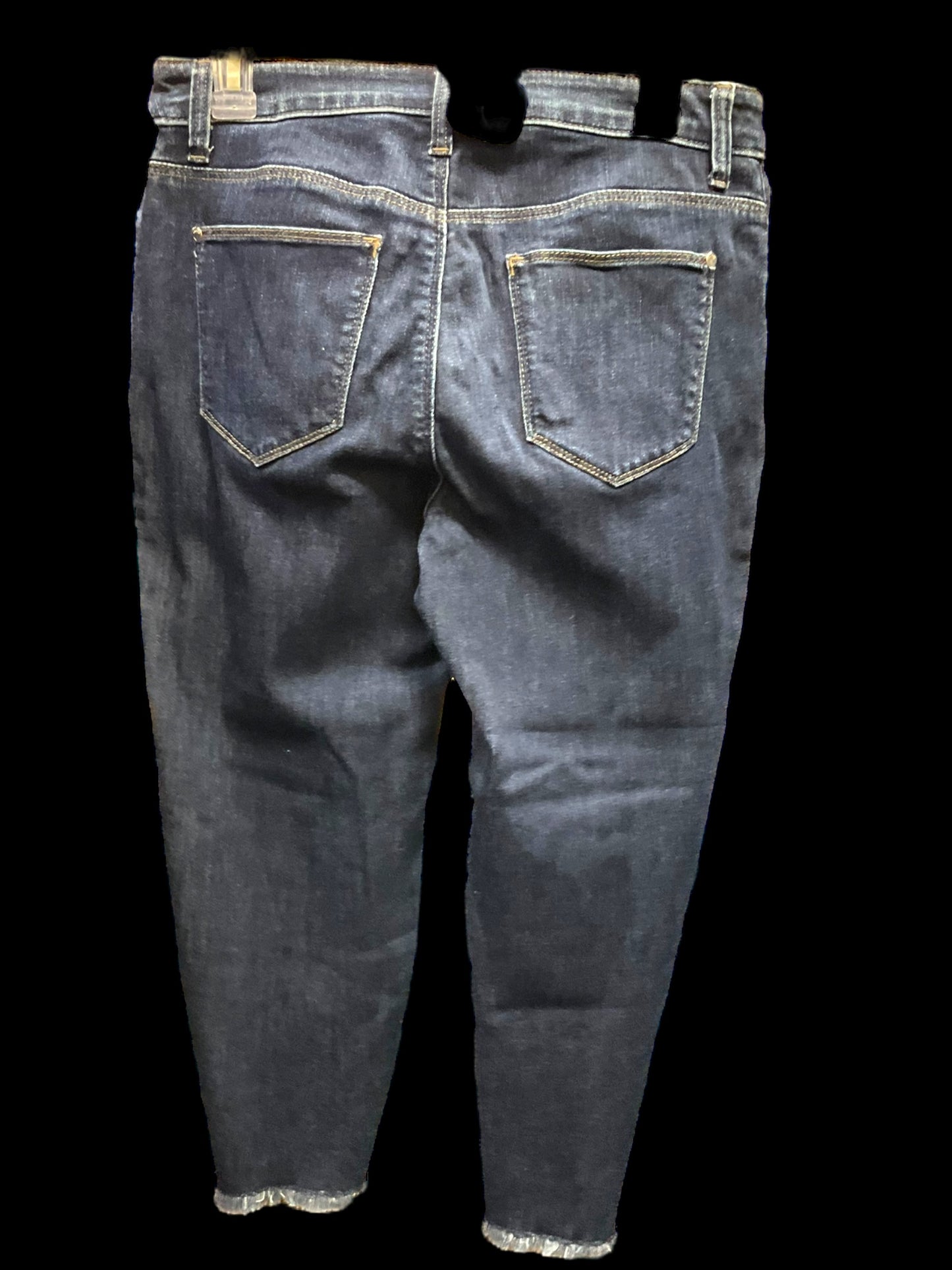 Jeans Cropped By Chicos In Blue Denim, Size: 0