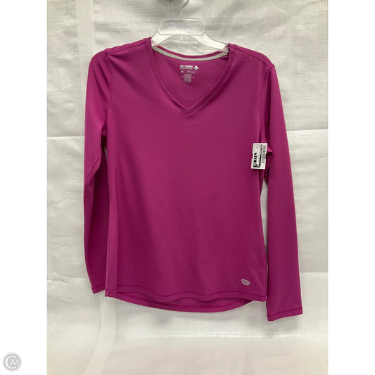 Athletic Top Long Sleeve Crewneck By Reel Legends In Pink, Size: M