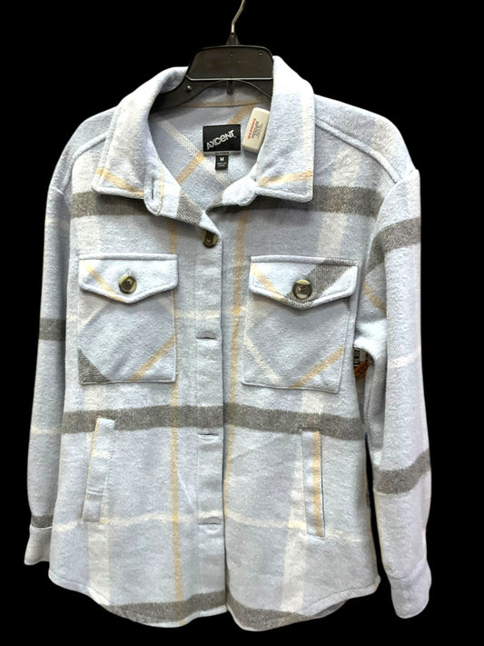 Jacket Shirt By Cmf In Plaid Pattern, Size: M