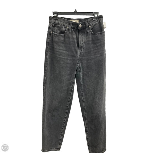 Jeans Straight By Madewell In Black Denim, Size: 2