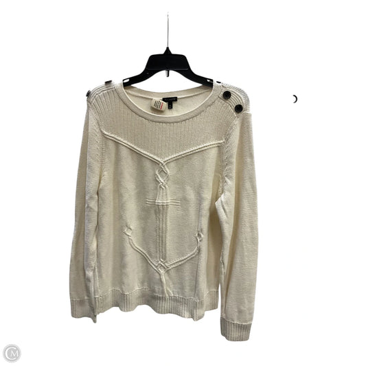Sweater By Talbots In Cream, Size: Xl